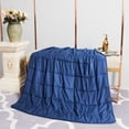 thumbnail image 5 of Pur Serenity Navy 15 lbs 100% Cotton Weighted Blanket 48"x72", 5 of 6