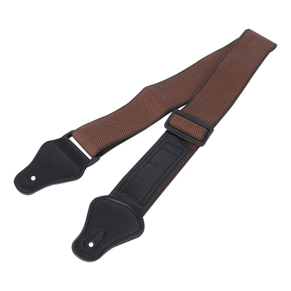 QUMIIRITY Cotton Guitar Strap Marrón Antidesgaste Para Todo Tipo De Guitarras Con Para