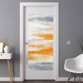 thumbnail image 3 of Non-Adhesive Static Cling Window Tint, Burnt Orange Grey Ombre Window Privacy Film Frosted, Abstract Art Oil Painting Modern Insulated Windows Frosted Films for Living room, 35.4 x 78.7 Inches, 3 of 9