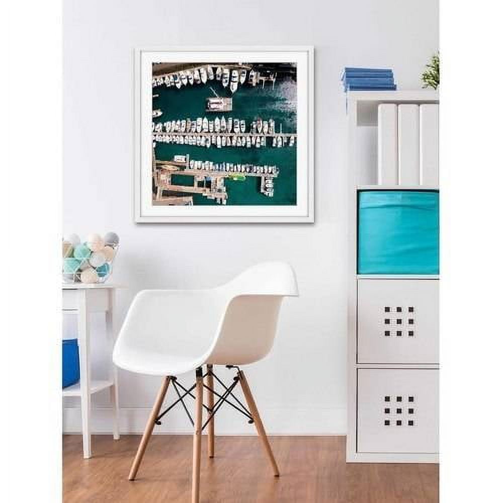 "All Boats Docked" Framed Painting Print