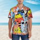 thumbnail image 2 of Balery Funny Cats Camisas hawaianas de manga corta para hombre, camisas playeras de corte holgado, camisas de vacaciones con botones,Large, 2 of 7