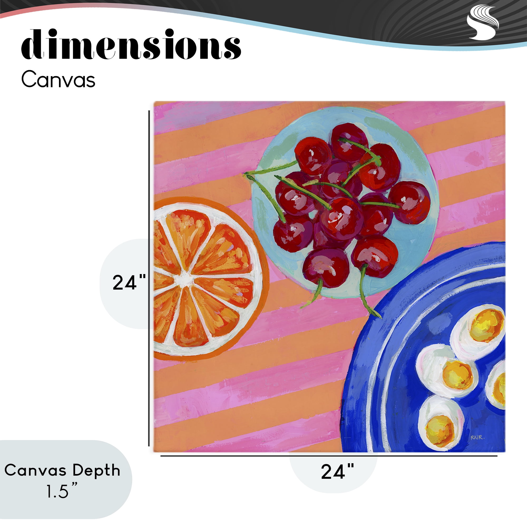 Stupell Industries Summer Snacks Picnic Blanket Canvas Wall Art, design by Rachael Reese