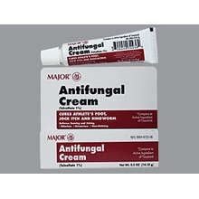 Major Tolnaftate-1 % Antifungal Cream, White, 14.18 g
