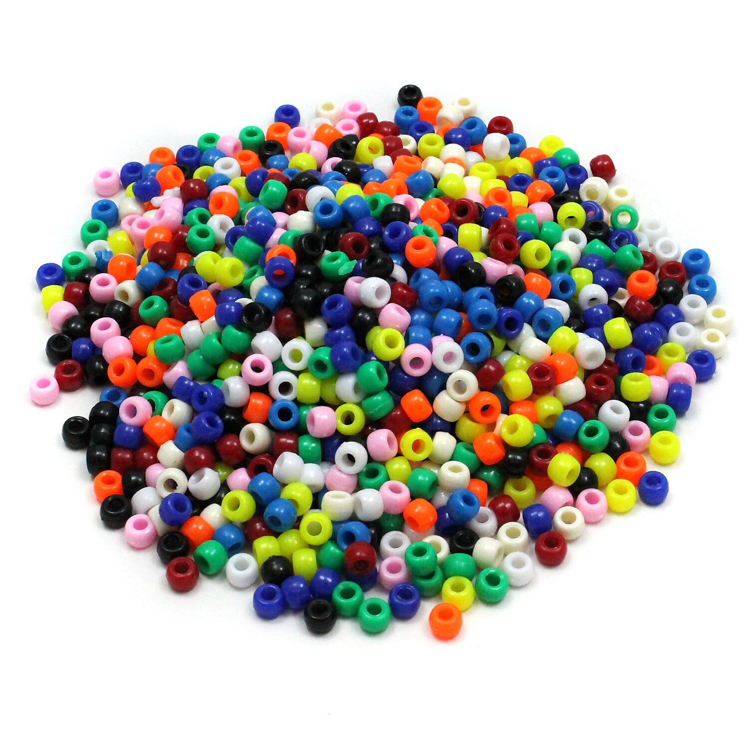 Creativity Street Pony Assorted Beads 6x9 mm (1000 Count, 3 Packs) - Jewelry &  Bracelet Making Kit