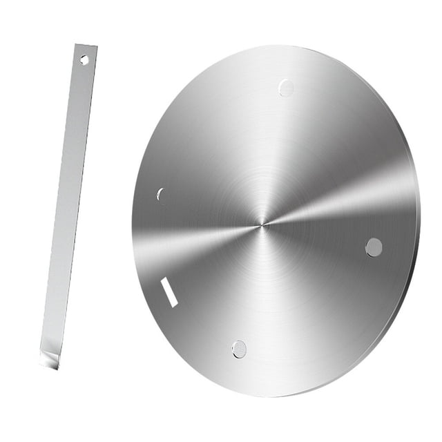 Placa de guía térmica de cocina de inducción 1pc placa de acero inoxidable (plata)
