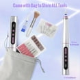 thumbnail image 6 of Cordless Electric Nail Drill Machine, 35000RPM Professional Nail File for Acrylic Gel Nails, 13 in 1 Manicure Pedicure Kit with LCD Display, 5 Speeds(Silvery), 6 of 9