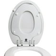 thumbnail image 5 of TinyHiney Potty Elongated Toilet Seat, Adult/Child, w/Chromed Metal Hinges (Elongated White), 5 of 8