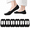 Black*6, variant on Nolvea Socks No-Show Comfort Liners, Cushioned Low-Cut Foot Covers with Anti-Slip Heel Grip for Loafers, Flats, Sneakers and Dress Shoes