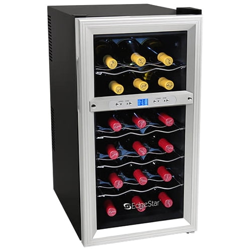 Koldfront TWR181E 14 Inch Wide 18 Bottle Wine Cooler with Dual