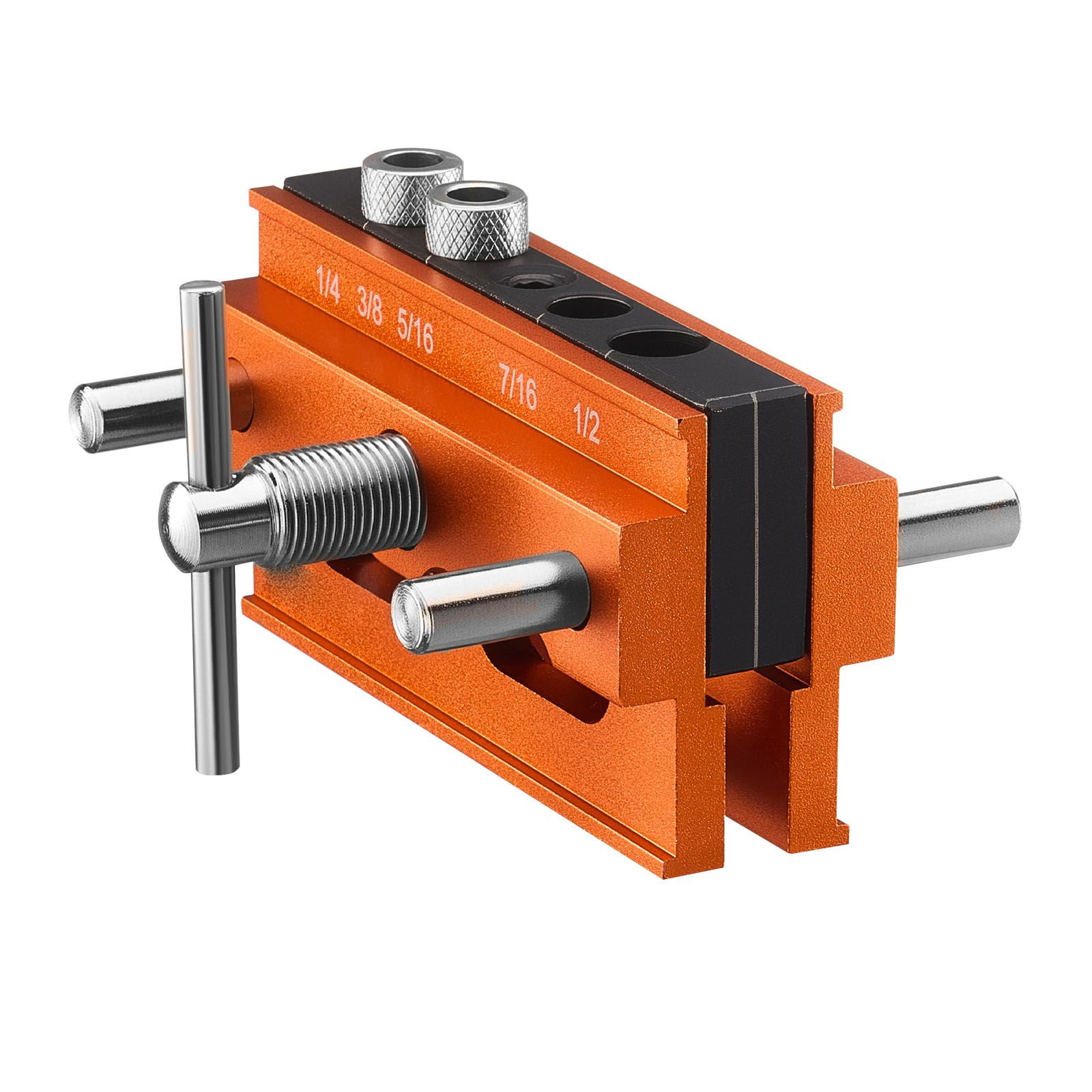 Self-Centering Doweling Jig Kit - Precision Woodworking Drill Guide for Straight Holes, Adjustable Dowel Joinery Tool with Multiple Hole Sizes for Cabinet & Furniture Making