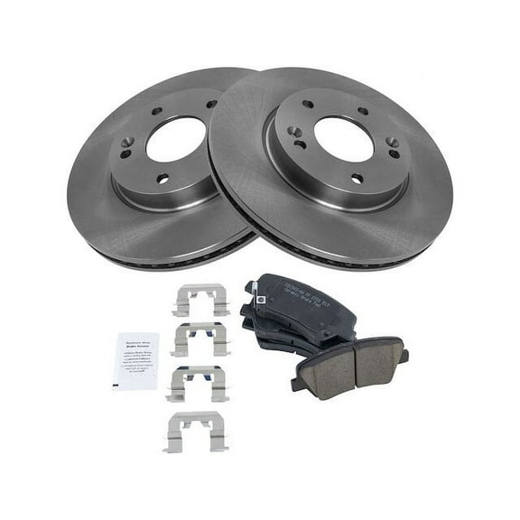 Front Brake Pad and Rotor Kit - Compatible with 2013 - 2016 Hyundai Elantra GT 2014 2015