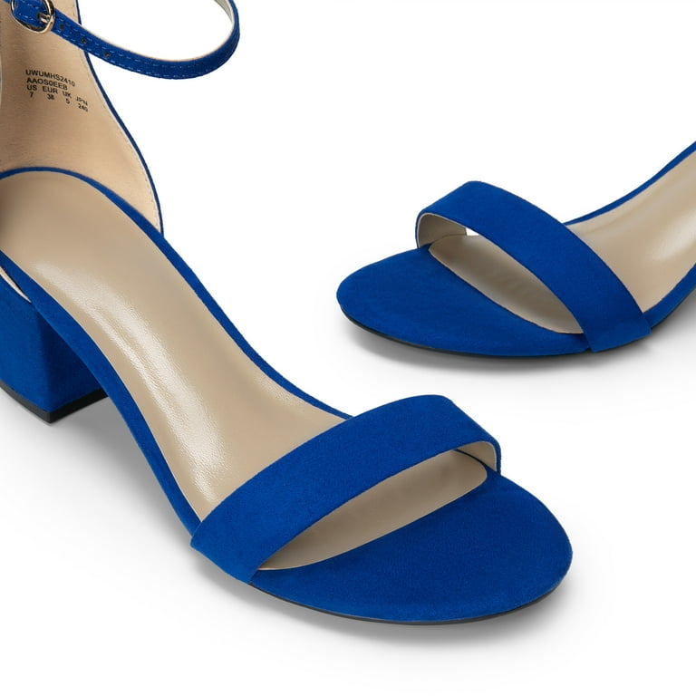 Block Heels Navy Heels Size 11 Navy Blue Chunky Heel Discount