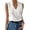 a-White18539, variant on Women's Solid Color Satin Sleeveless T Shirts V Neck Wrap Front Slim Fit Tees For Office Casual Daily Business Wear Soft Tops