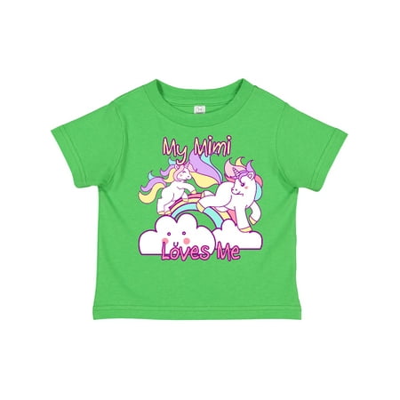 

Inktastic My Mimi Loves Me Unicorn Gift Toddler Toddler Girl T-Shirt