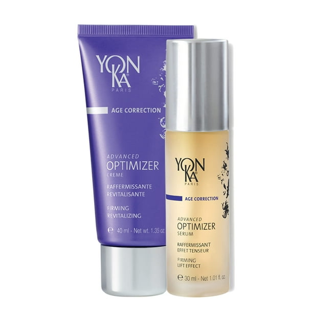 Yon-Ka Advanced Optimizer Serum & Cream (30ml/40ml) Tratamiento antienvejecimiento intensivo para todo tipo de piel reafirma y reafirma con colágeno y ácido hialurónico sin parabenos