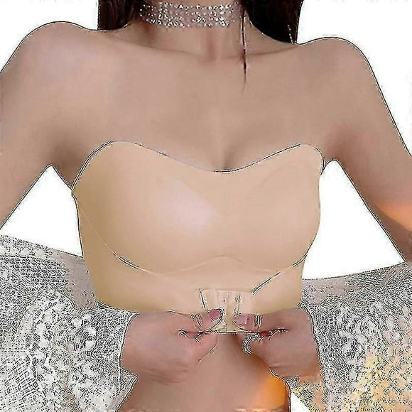 Invisible Strapless Bra For Women Wireless Push Up Non Slip Wedding Brassiere Big Breasts Underwear Sexy Lingerie S-xl Plus Size