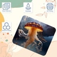 thumbnail image 3 of FeBohao Funny Mouse Pad Mat for Gaming Jiaji Cloth Durable Unique Design Pattern Square Pretty Office Computer Men Supply Cool Vintage Haves Kids School Jellyfish, 3 of 6