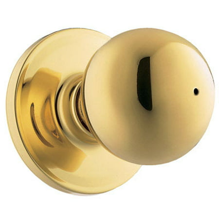Weiser Yukon Polished Brass Steel Privacy Lockset ANSI/BHMA Grade 3 1-3/4 in. - Case Of: 1; Each Pack Qty: 3; Total Items Qty: (Best Way To Polish Brass Cases)