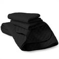 thumbnail image 2 of Bare Home Quilt Set - 3 Piece - Diamond Stitched Bedspread Coverlet - Full/Queen, Black, 2 of 4
