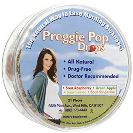 Preggie Pop Drops (21 pièces) - Assortiment de saveurs aigres (Multi-Pack)