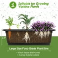 thumbnail image 3 of Funcid 4 ft Vertical Garden with Removable Locking Wheels 5-Tier Raised Garden Bed Planter Box for Patio Balcony Flower Herb Freestanding Garden Planter - 30"×26"×48", 3 of 11