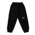 thumbnail image 3 of Girls Cargo Pants Loose Fit Baggy Cargo Pants Wide Leg Black Cargo with Pockets Girl Pants Size 5-6 Years, 3 of 9