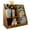 Rustic Brown, variant on Hironpal Small 3 Tier Kids Bookshelf with 4 Layer Sling Adjustable Book Display Shelf for Nursery Playroom Kids Baby Bedroom