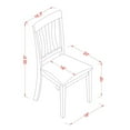 thumbnail image 7 of NOAN5-OAK-C 5 Pc Dining room set - Kitchen dinette Table and 4 Dining Chairs, 7 of 7