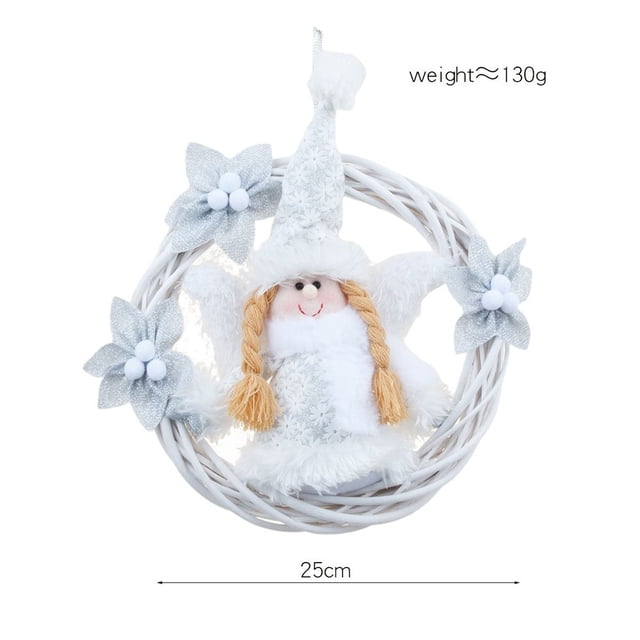 Christmas Angel Plush Doll Pendant Xmas Tree Hanging Ornaments Party Decoration