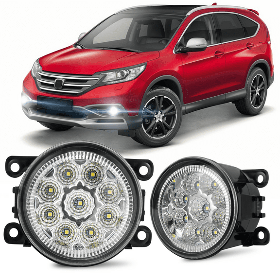 Pair 6000K White Clear Lens Bumper Fog Light Lamp fit for Honda CRV CR-V 2012 2013 2014