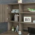 thumbnail image 4 of Sauder Affirm Engineered Wood 72" Desktop Storage Hutch in Hudson Elm/Gray, 4 of 9