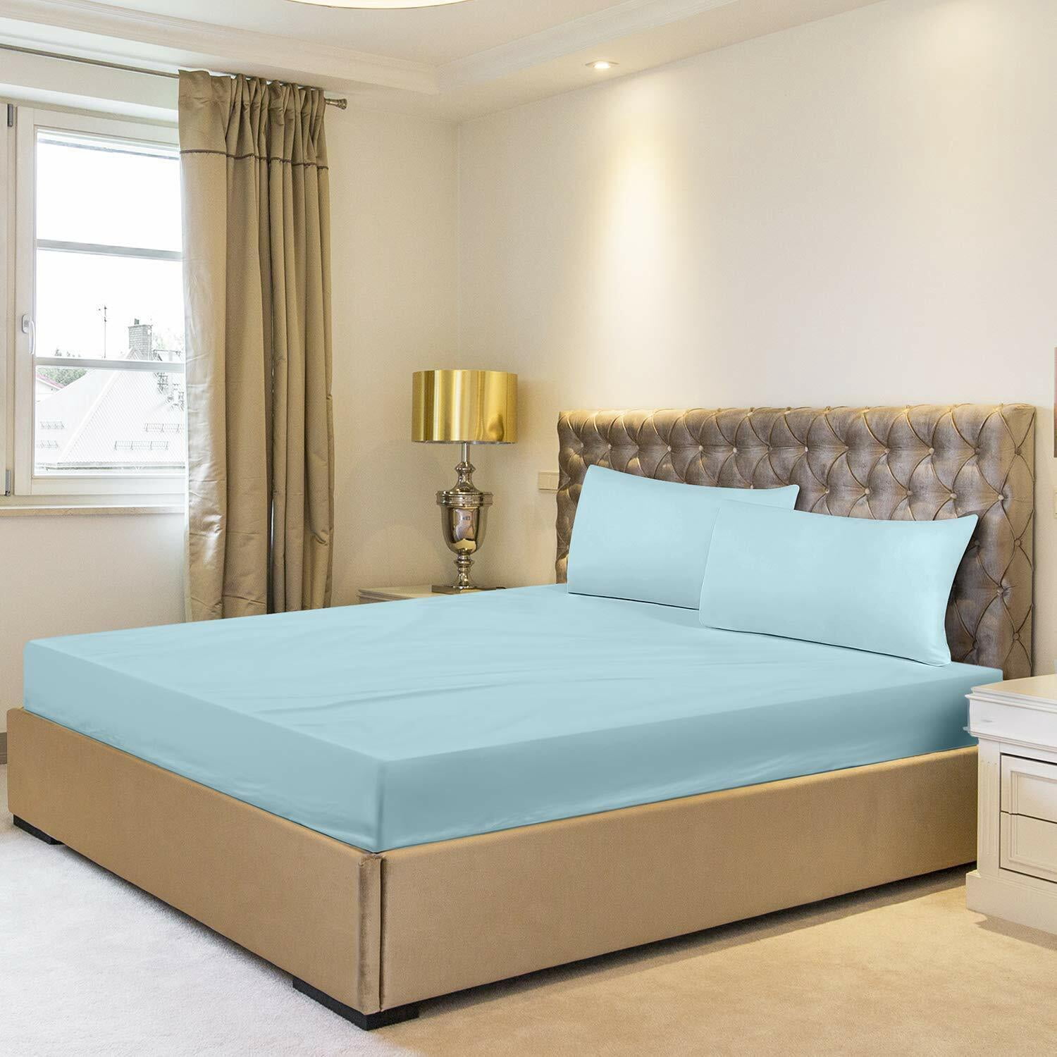 Bedding Deep Pocket Fitted Sheet Easy Care Deep Pocket Bed Sheets