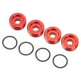 thumbnail image 2 of RC Front Hub Nut Axle Nut with O Ring Aluminum Alloy for 1/7 1/8 for RC Accessories Parts Red, 2 of 8