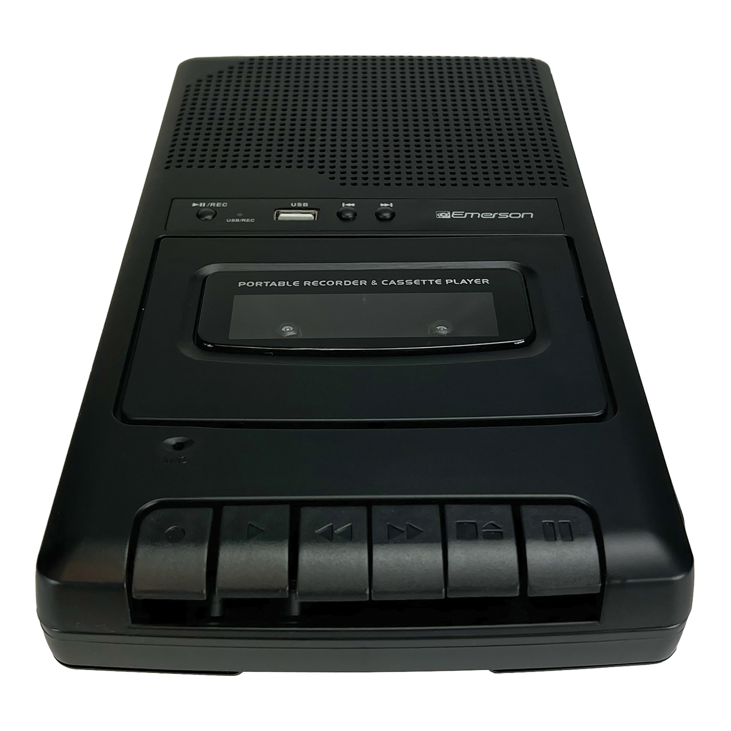Emerson Portable Cassette Player and Recorder, Black