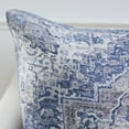 thumbnail image 4 of Safavieh Zeru 20" x 20" Rustic Chenille Decorative Pillows, Blue/Beige (Set of 2), 4 of 4