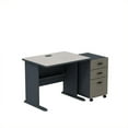 thumbnail image 1 of Scranton & Co 36" Desk with Mobile File Cabinet in Slate, 1 of 1