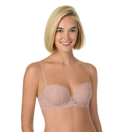 Juniors  SO® Lace Balconette Push Up Bra ZG01B430R Color: Misty Rose Size: 36 C
