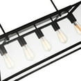 thumbnail image 2 of CWI Lighting Alyson 5 Light Down Farmhouse Metal Chandelier in Black, 2 of 5