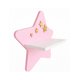 thumbnail image 3 of Repisa Infantil Estrella Pared Mdf Decorativa Habitación Niña Niño Rosa/dorado, 3 of 3