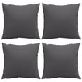 thumbnail image 2 of vidaXL Coussins de Canapé 4 Pcs Anthracite 40x40 cm Tissu, 2 of 5