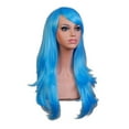 thumbnail image 2 of Glueless wigs, pre-plucked and pre-cut for beginners, women's synthetic lace front wigs, long wavy lace hairline with middle parting, suitable for daily parties, ready to wear in 3 seconds, 2 of 8