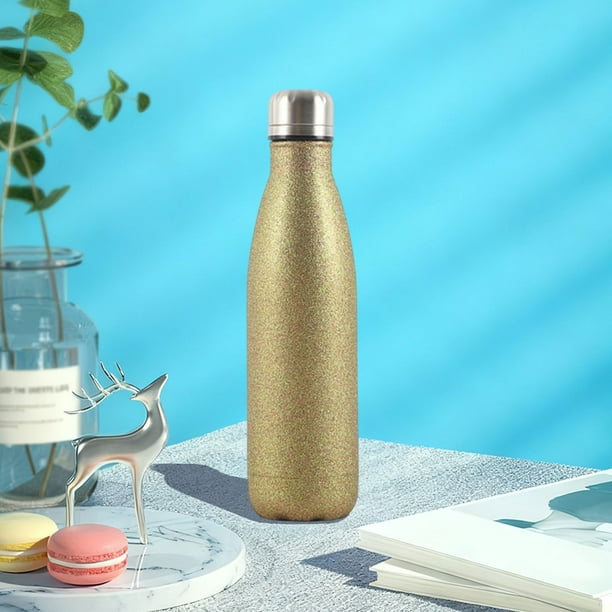 Botella de agua de acero inoxidable 304 de doble pared con aislamiento al vacío, gran capacidad, ideal para bebidas frías y calientes. 1 unidad, 27 x 7 cm, co Rkxzt