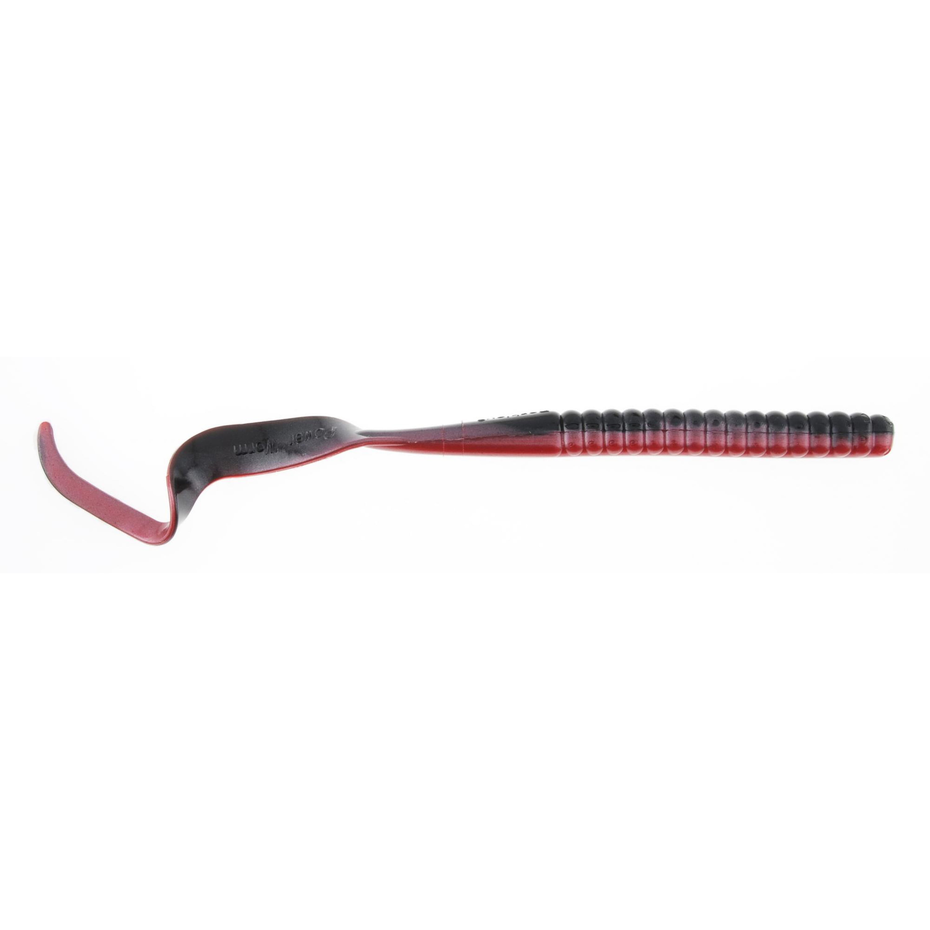 (2 pack) Berkley PowerBait® Power Worm Fishing Bait, Red Shad, 10in