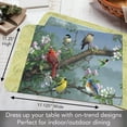 thumbnail image 7 of CounterArt "Songbirds" 4-Pack Reversible Flexible Plastic Tabletop Placemats, 7 of 7