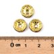 thumbnail image 3 of Brass Grade A Rhinestone Spacer Beads Golden Plated Rondelle Nickel Free Lt.Col.Topaz 10x4mm Hole: 2mm, 3 of 4