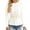 White, variant on Knit Pullover Sweater Elegant Tunic Top With Waist Slim Fit Ribbed Texture Long Sleeve Casual Comfort Wear