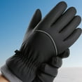 thumbnail image 6 of Winter Gloves Men, Winter Gloves Waterproof Insulated, Winter Waterproof Ski Gloves, Womens Gloves, Windproof Thermal Gloves for Men & Women, Black 4.2x10.1 Inch (1 Pair), 6 of 9
