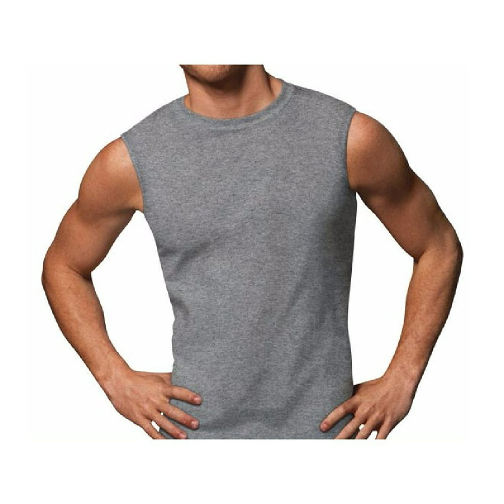 Hanes - Hanes Men's Sport Styling Cotton Sleeveless T-Shirts w/ Cool ...