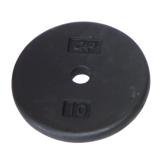 Disques en fonte CAP Barbell de 1 pouce, noir, simple, 1.25 - 50 livres