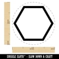 thumbnail image 2 of Hexagon Border Outline Self-Inking Rubber Stamp Ink Stamper - Yellow Ink - Medium 1 Inch, 2 of 7